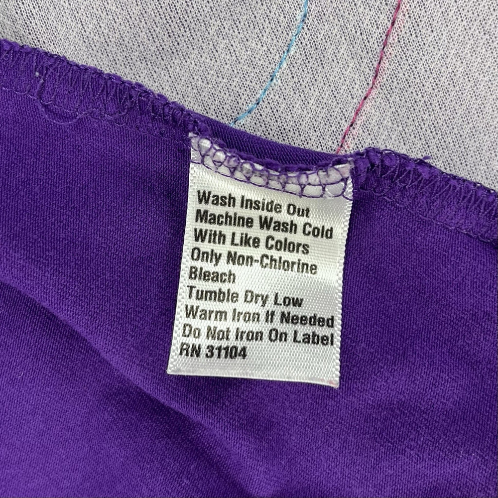 J Khaki Girls 5 Tunic Purple Flower long sleeve - Picture 4 of 6